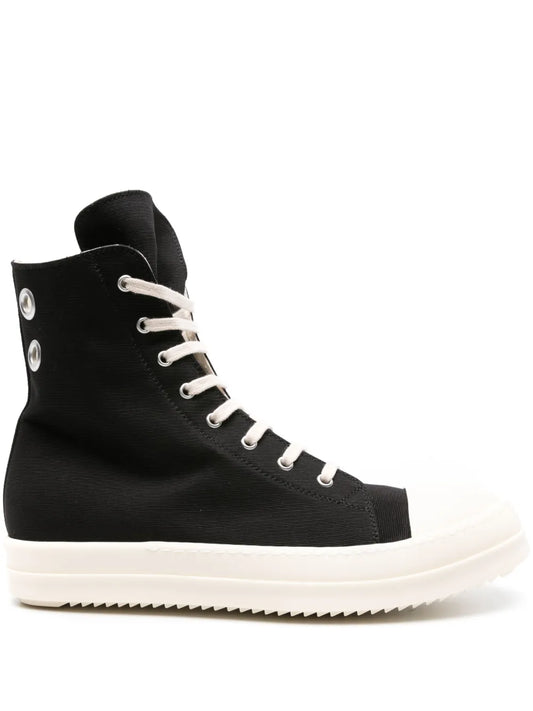 Rick Owens DRKSHDW high-top cotton sneakers