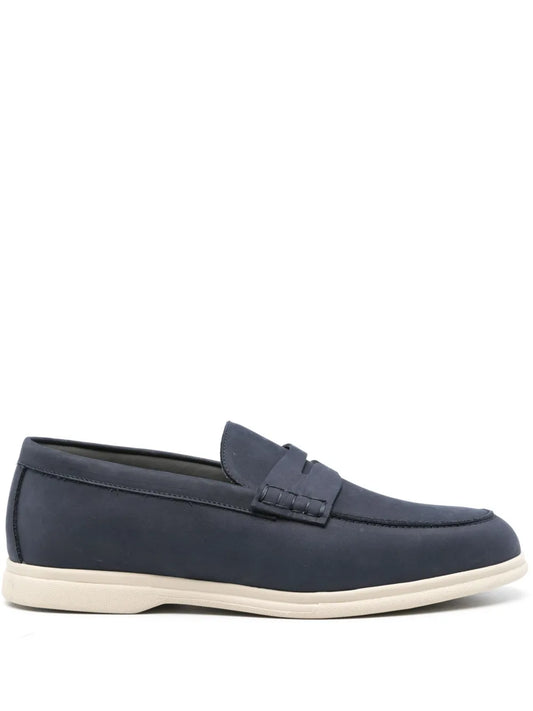 Corneliani penny-slot leather loafers