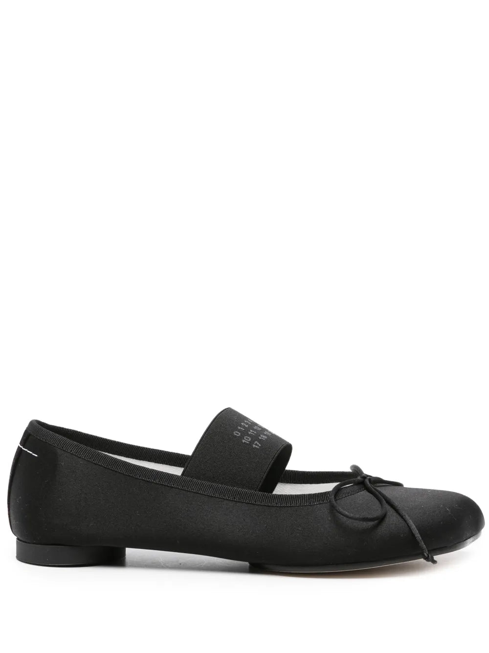 MM6 Maison Margiela Atomic satin ballerina shoes