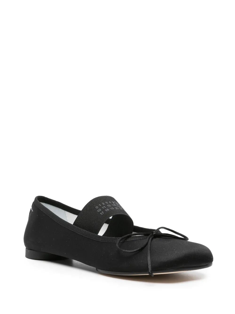 MM6 Maison Margiela Atomic satin ballerina shoes