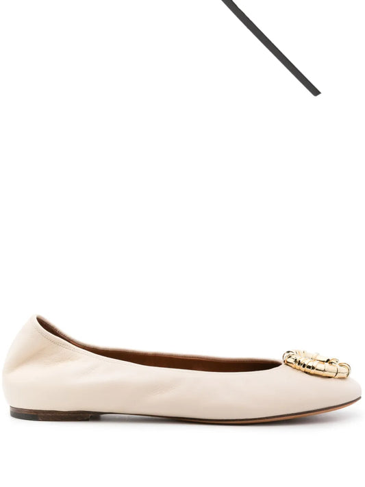 Lanvin Melodie leather ballerina shoes