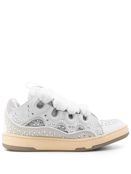 Lanvin Curb rhinestone-embellished sneakers