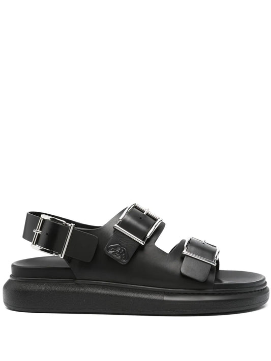 Alexander McQueen logo-debossed leather sandals
