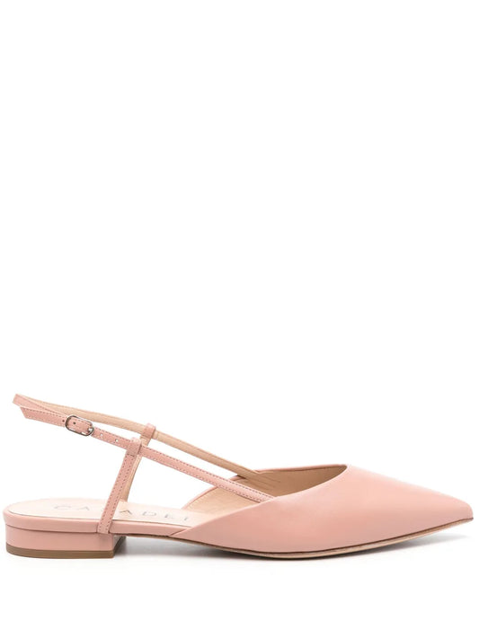 Casadei pointed-toe slingback ballerina