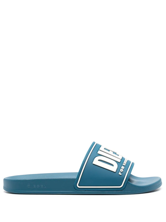 Diesel Sa-Mayemi logo-embossed slides