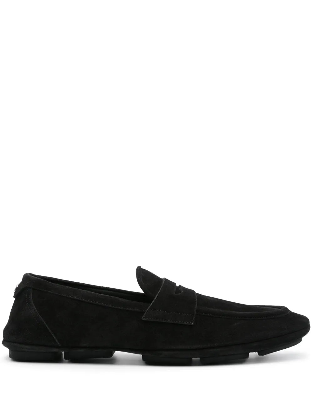 Dolce & Gabbana logo-plaque suede loafers
