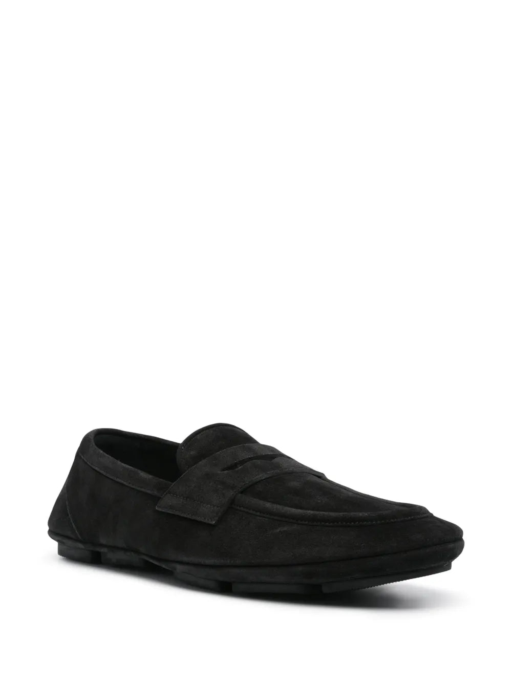 Dolce & Gabbana logo-plaque suede loafers