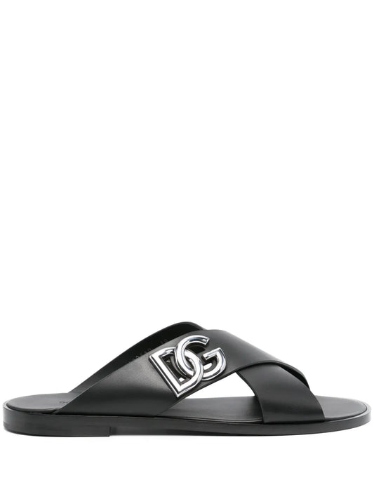 Dolce & Gabbana DG-logo leather sandals