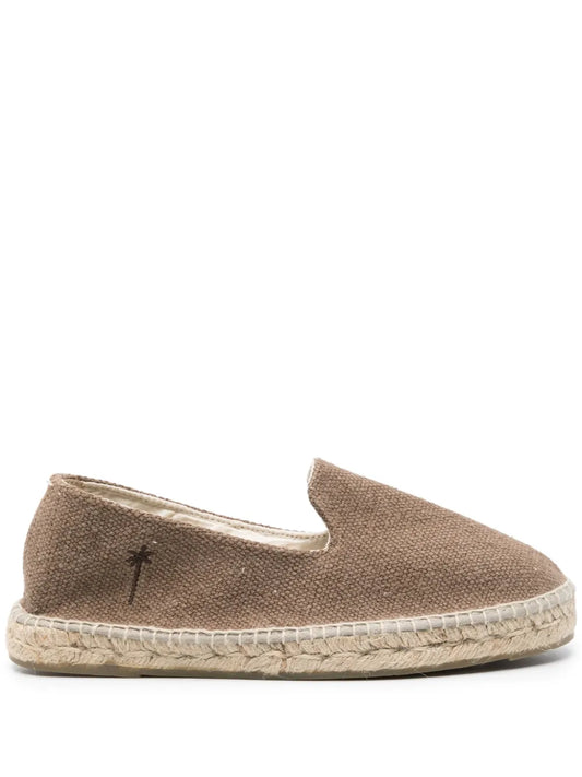 Manebi logo-embroidered canvas espadrilles