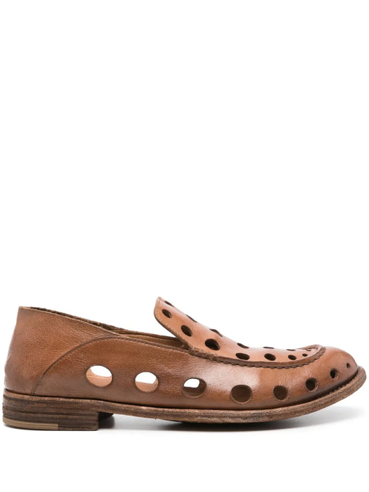 Officine Creative Lexikon perforated leather loafers
