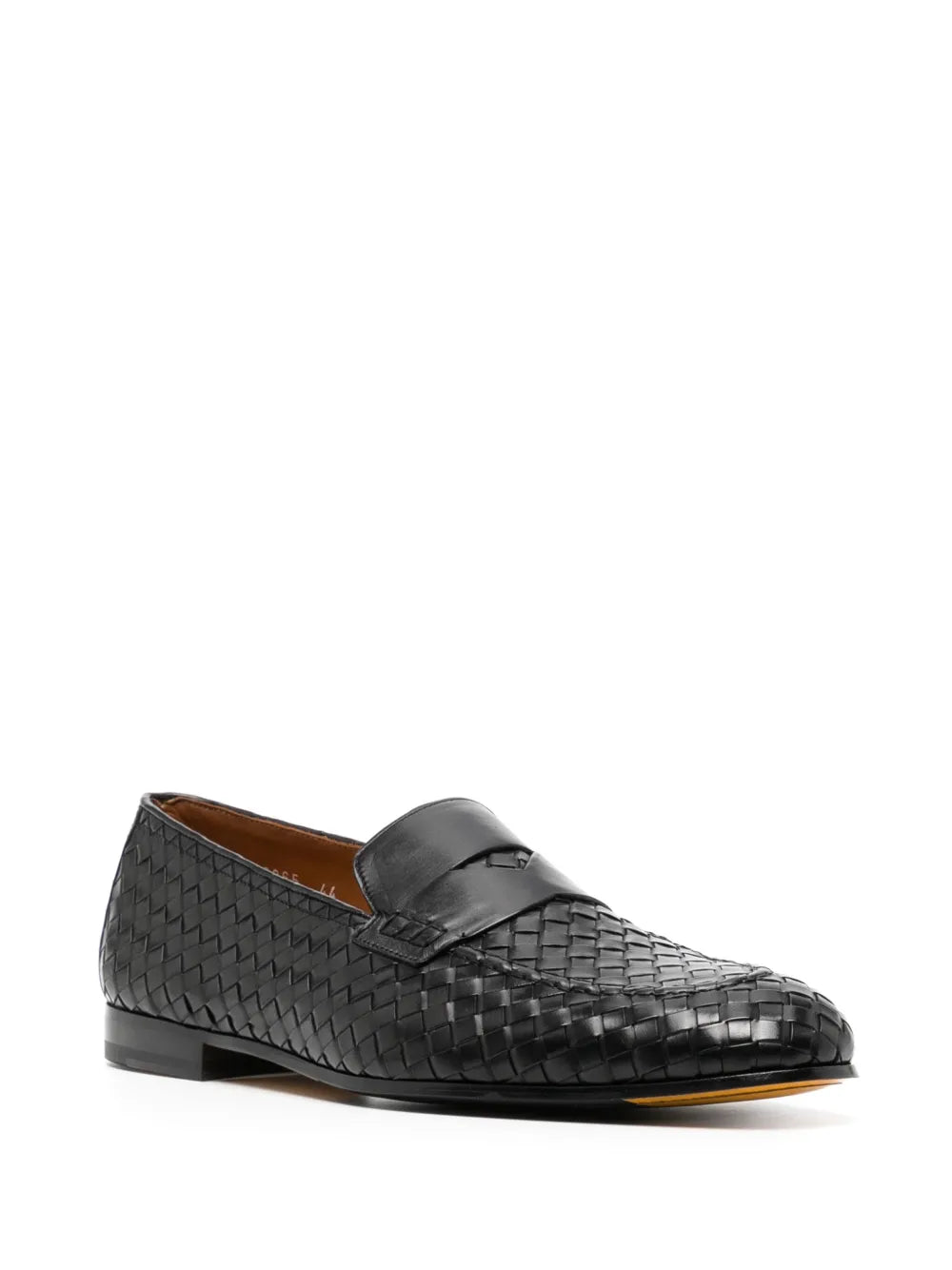 Doucal's woven leather penny loafers