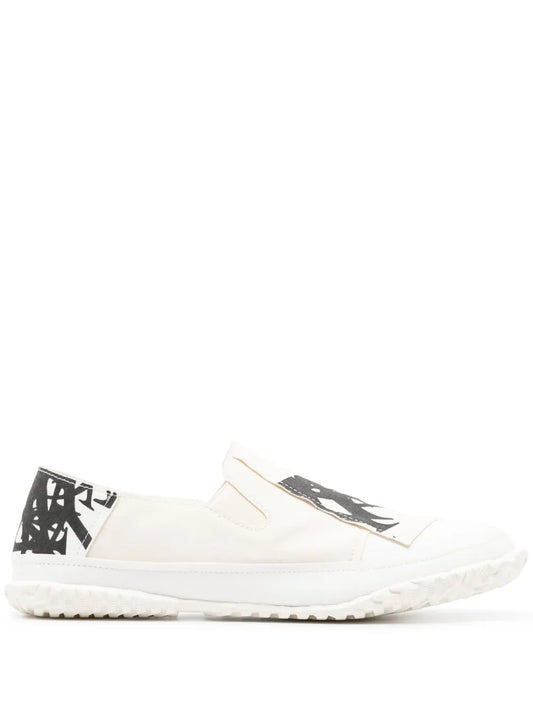 Yohji Yamamoto Y-print slip-on sneakers