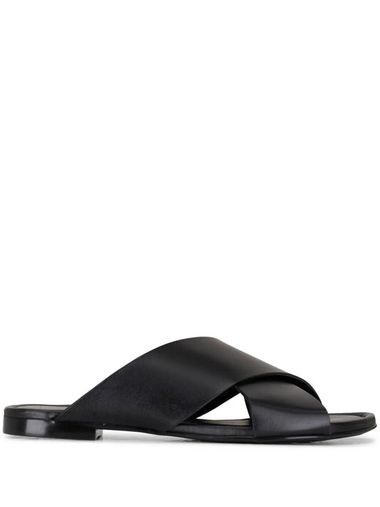 AGL criss-cross leather slides