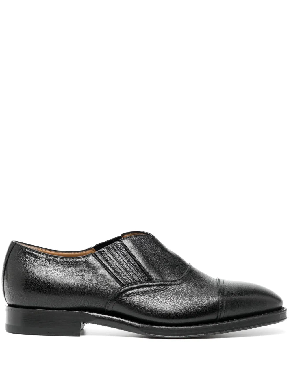 Bally elasticated-panels leather loafers