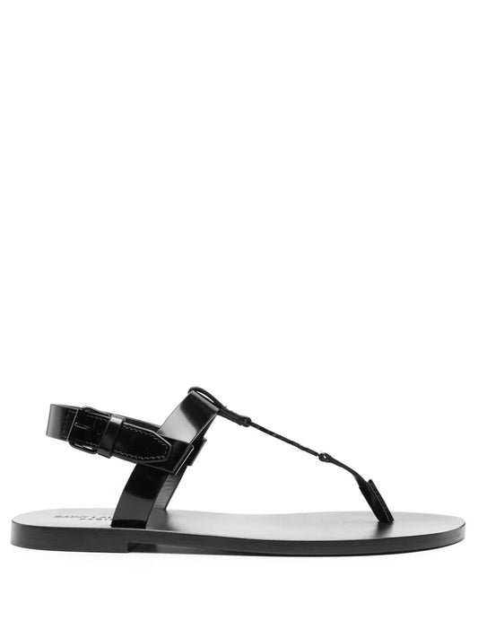 Saint Laurent Cassandre leather sandals