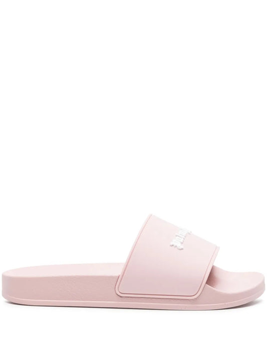 Palm Angels logo-embossed flat slides
