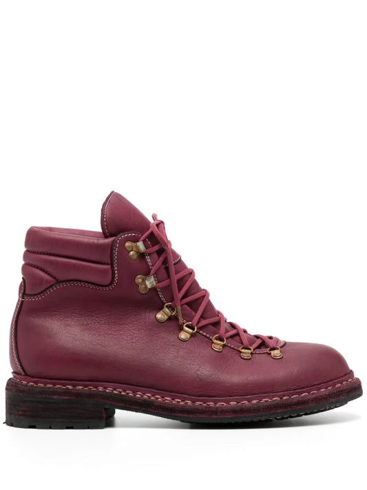 Guidi lace-up leather boots