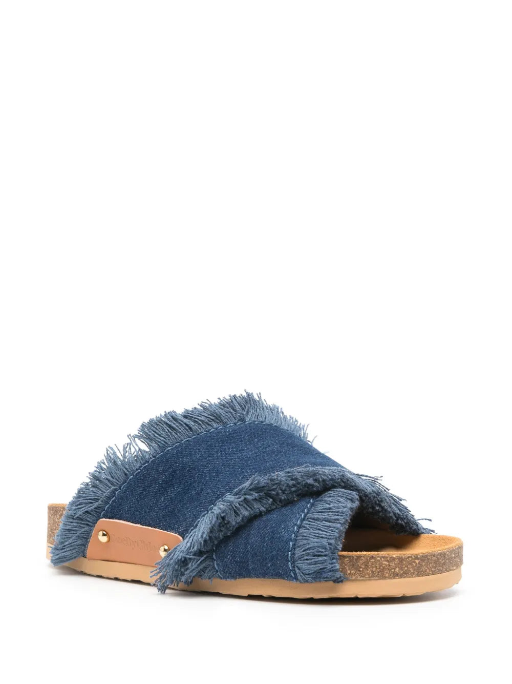 See by Chloé frayed denim sandals