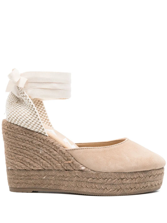 Manebi 100mm suede espadrilles