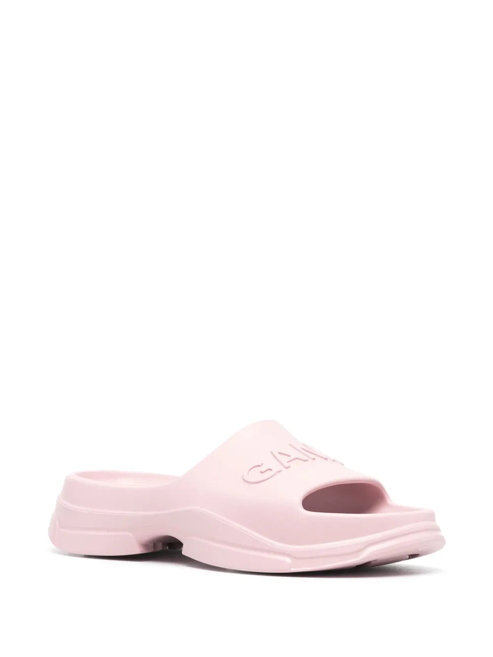 GANNI logo-embossed chunky slides