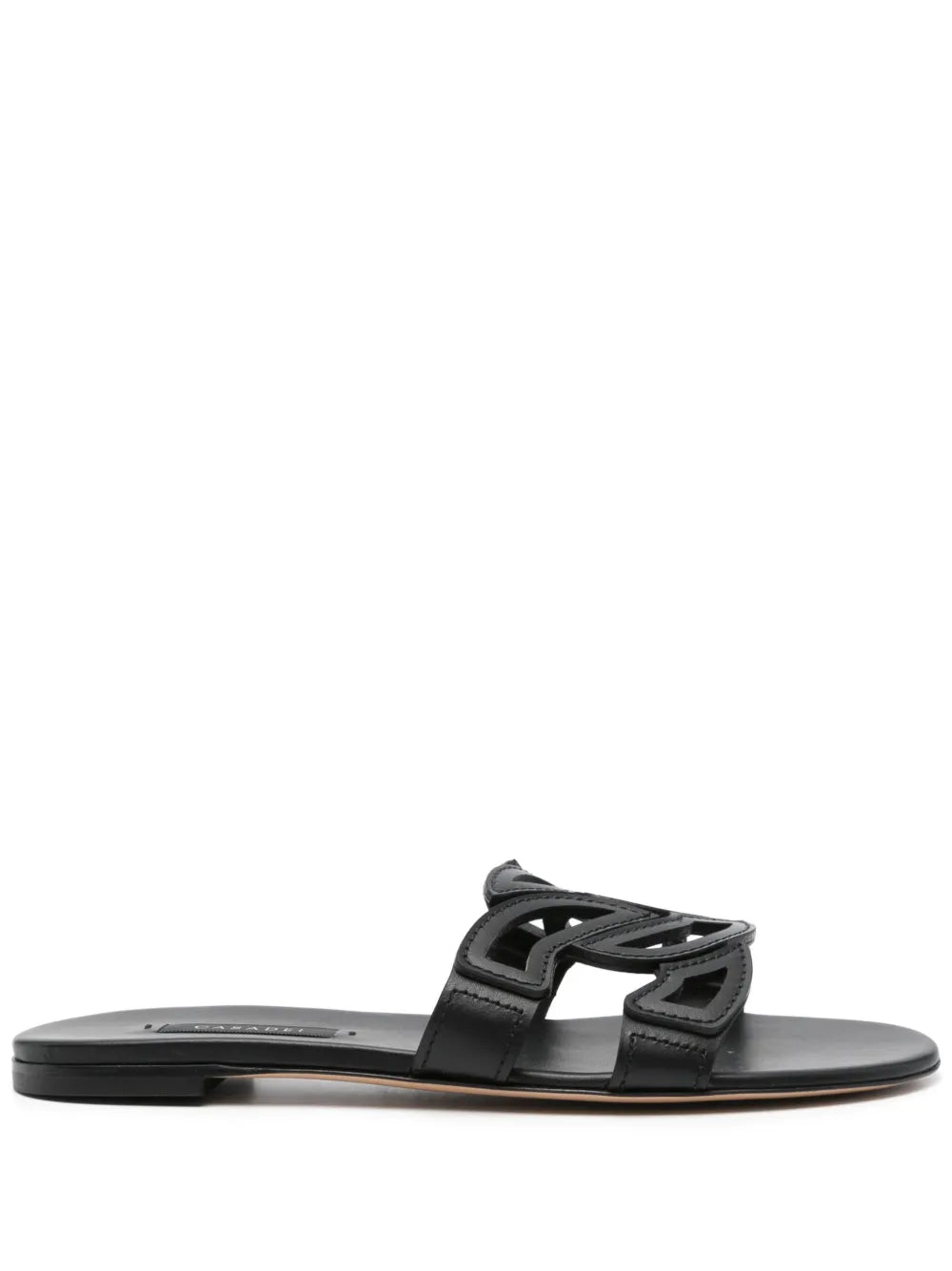 Casadei Miramar leather slides
