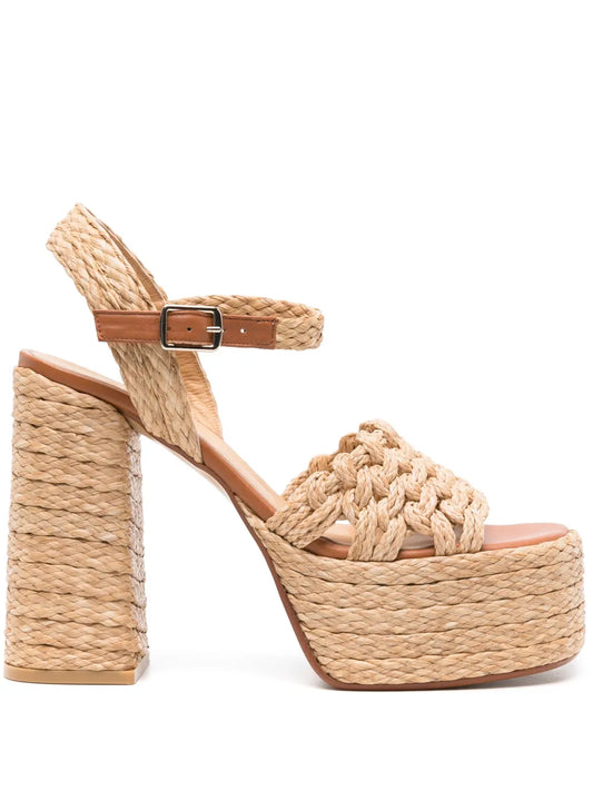 Castañer Faye 130mm interwoven sandals