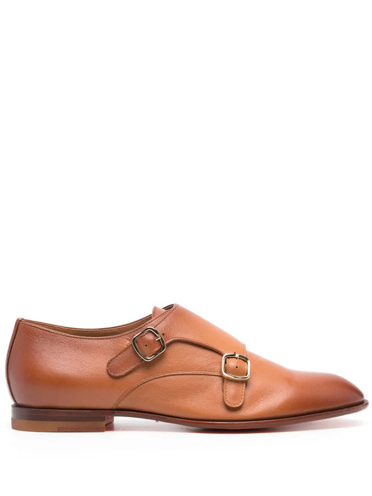 Santoni ombré-effect monk shoes