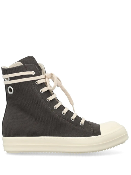 Rick Owens DRKSHDW high-top canvas sneakers