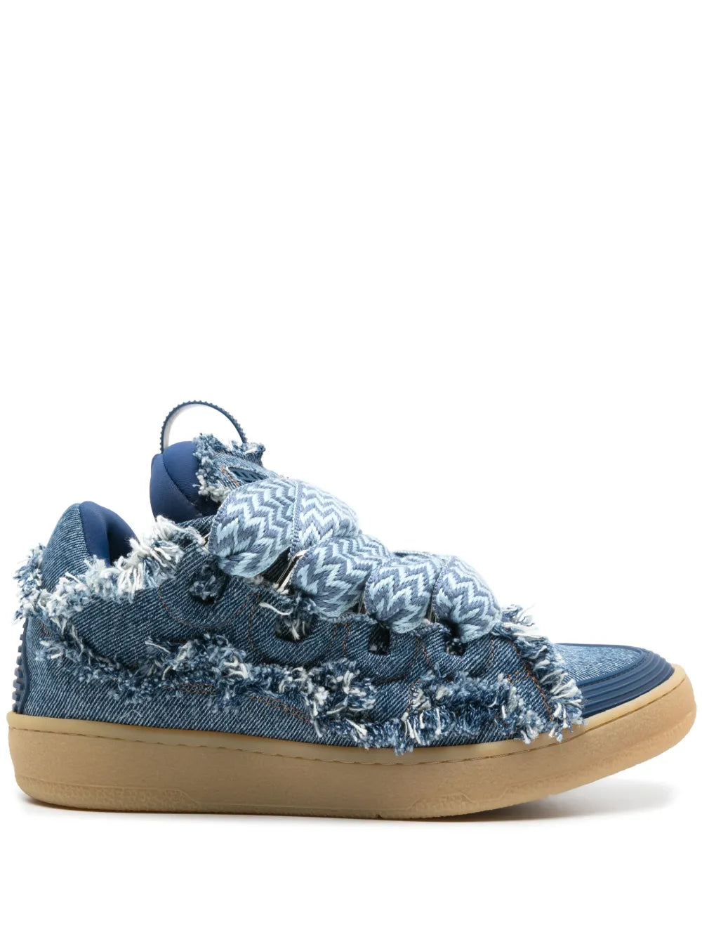 Lanvin Curb denim sneakers