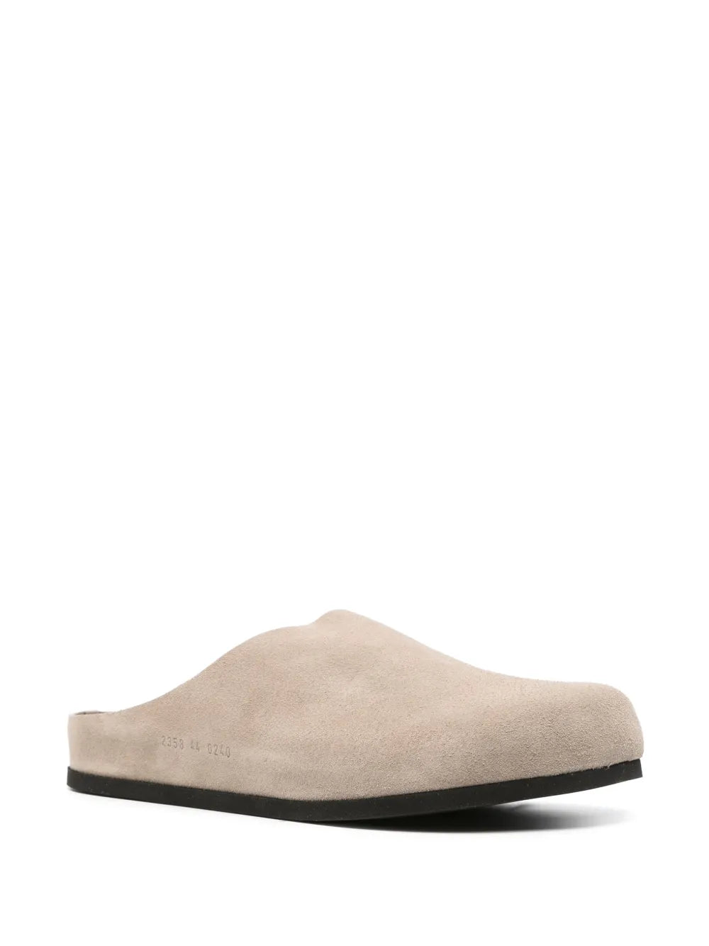 Common Projects suede clogs