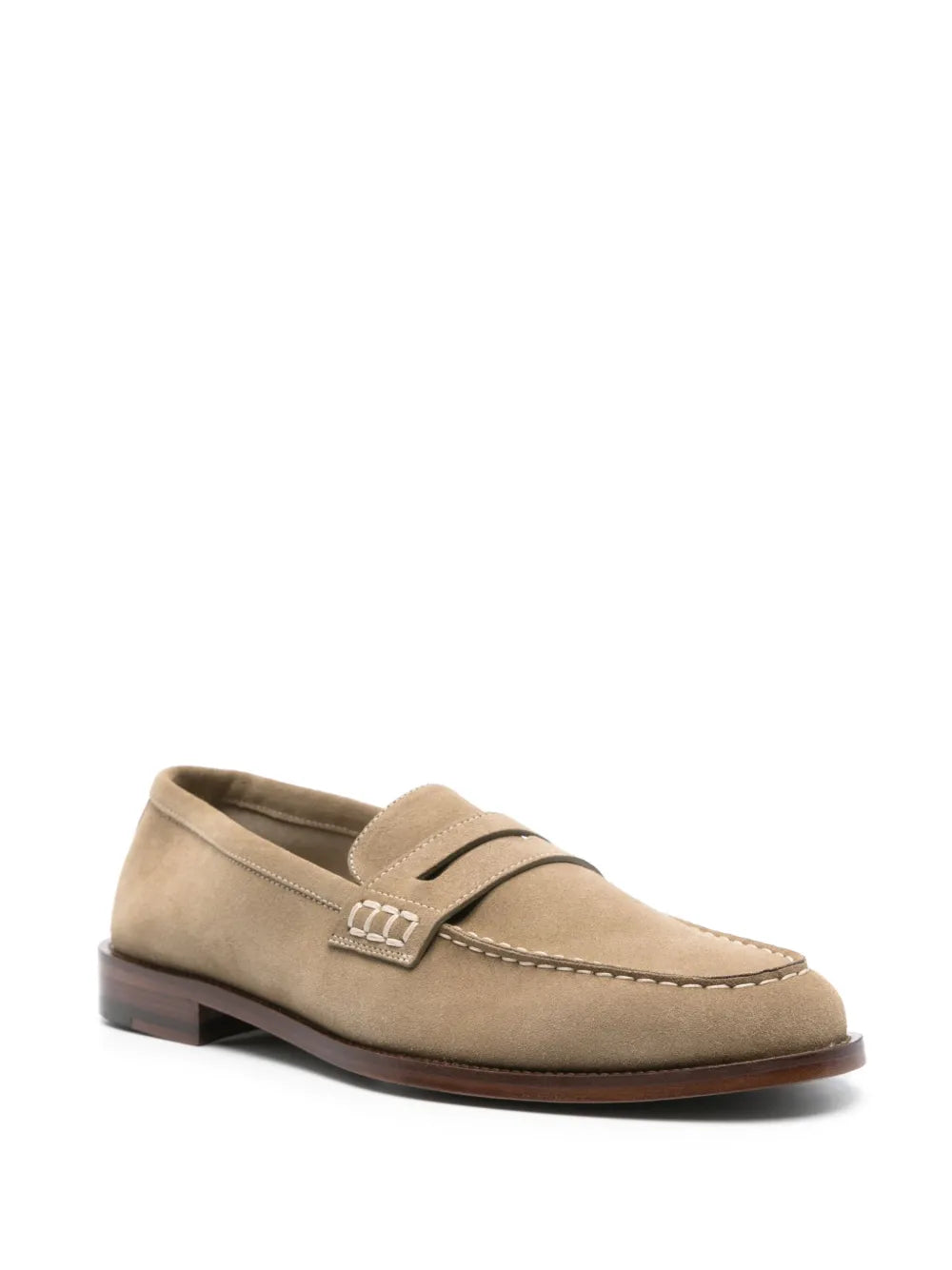 Manolo Blahnik Perry penny-slot suede loafers