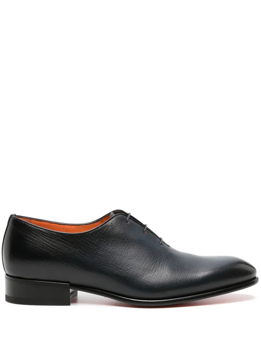 Santoni faded-effect leather Oxford shoes