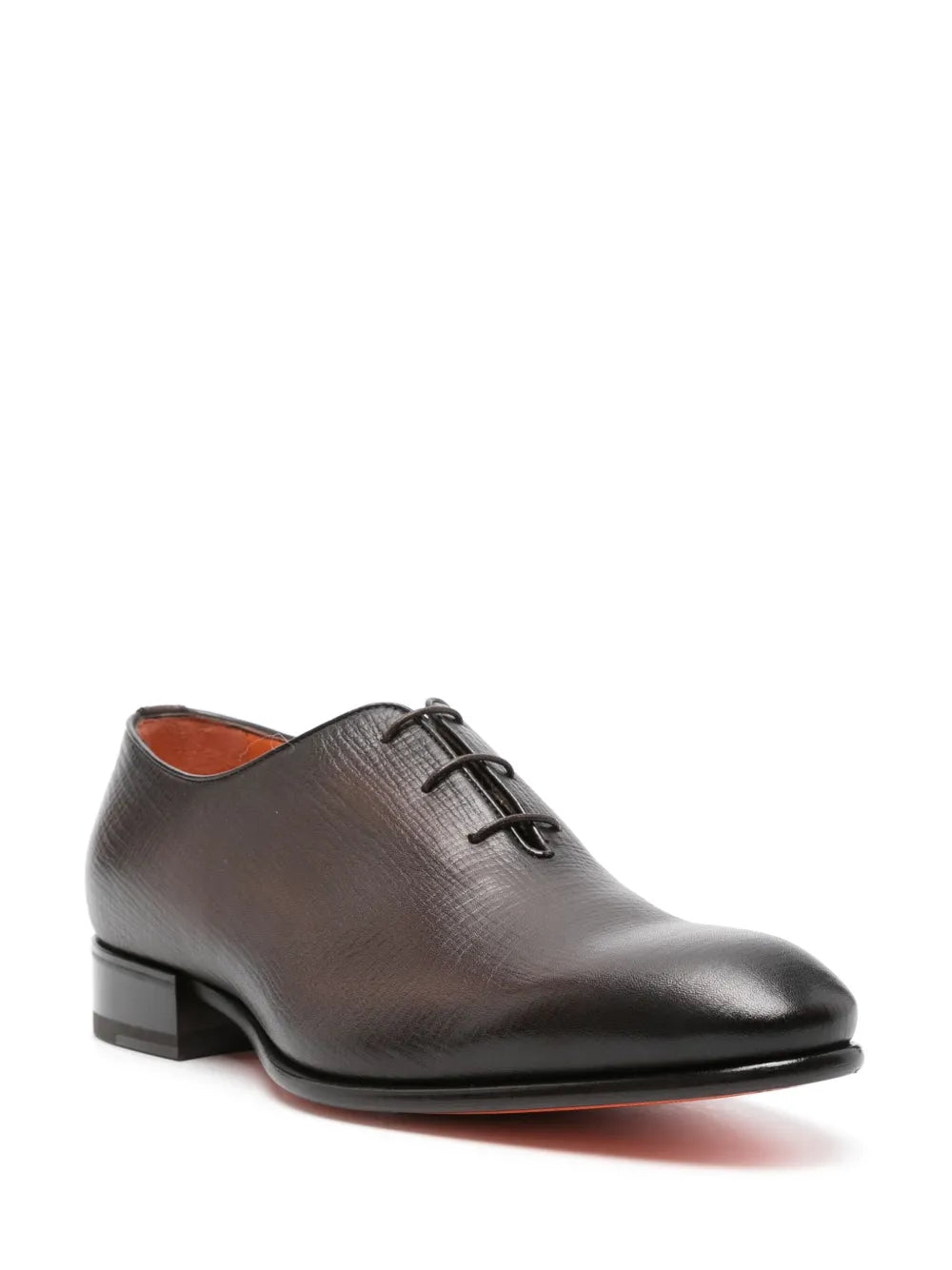 Santoni textured leather oxford shoes