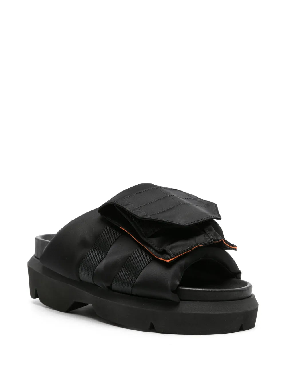 sacai padded chunky slides