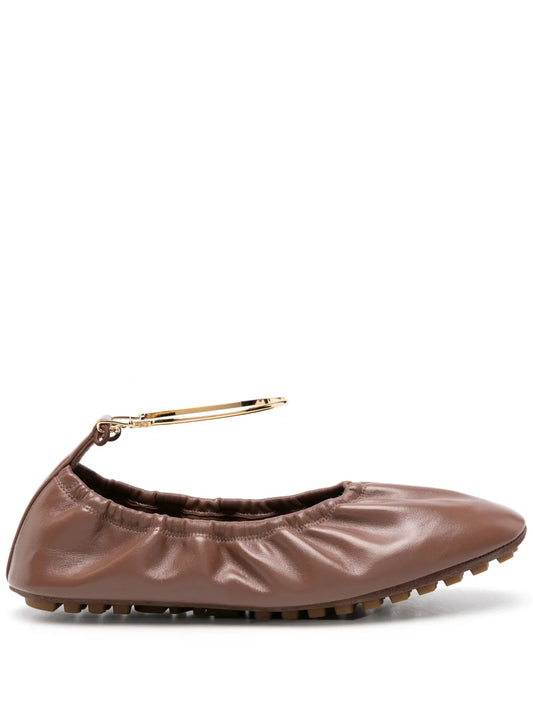 FENDI leather ballerina shoes 