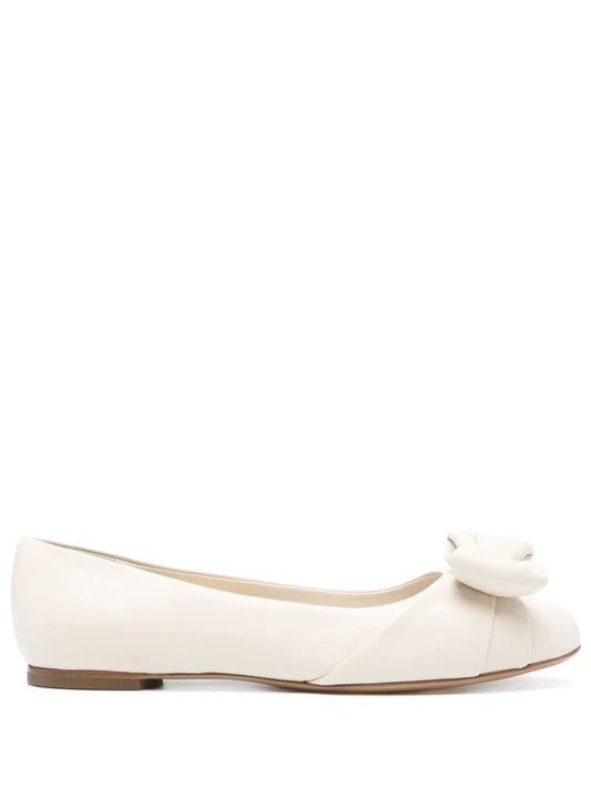 Ferragamo Varina leather ballerina shoes