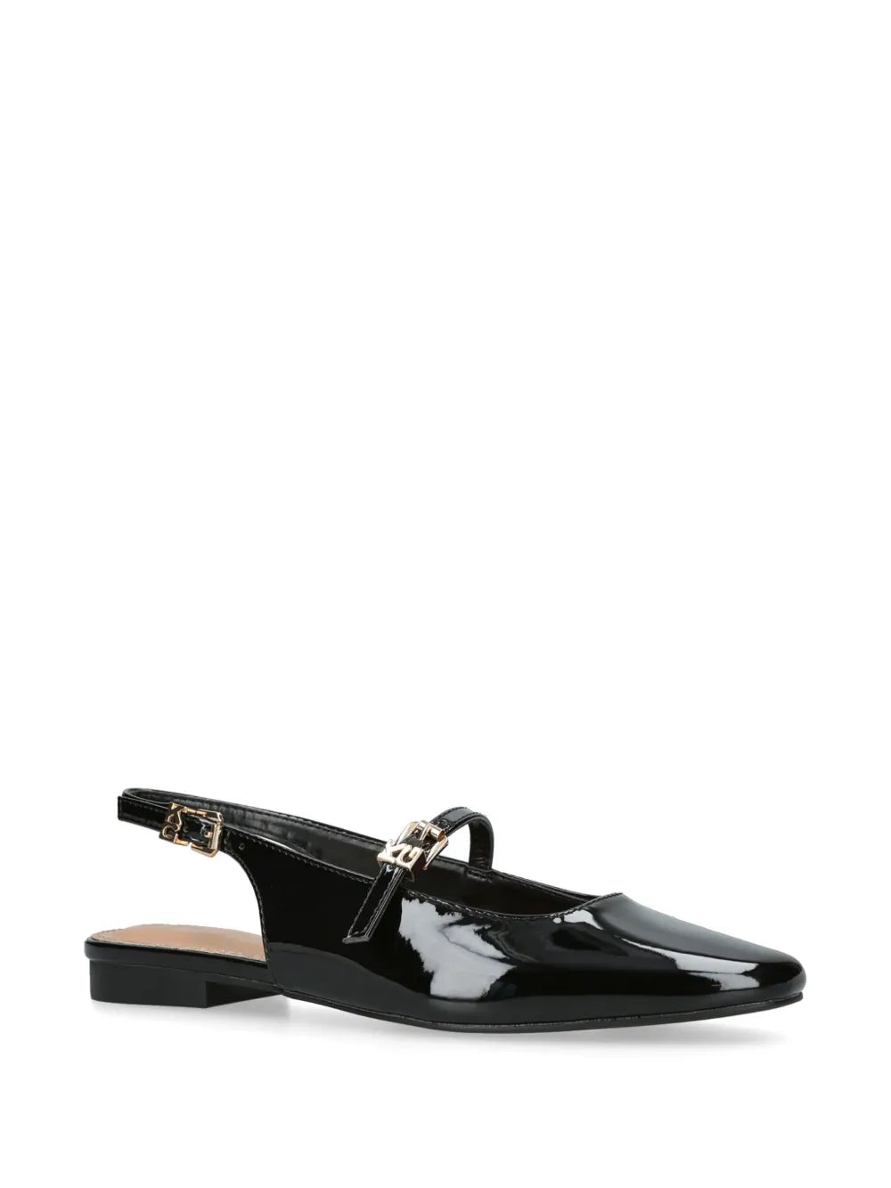 KG Kurt Geiger slingback patent ballerina shoes