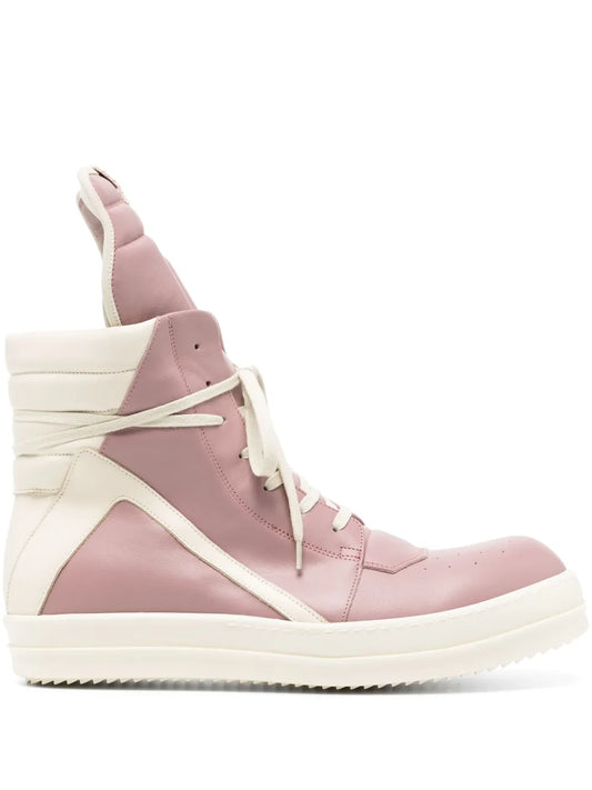Rick Owens Geobasket high-top leather sneakers