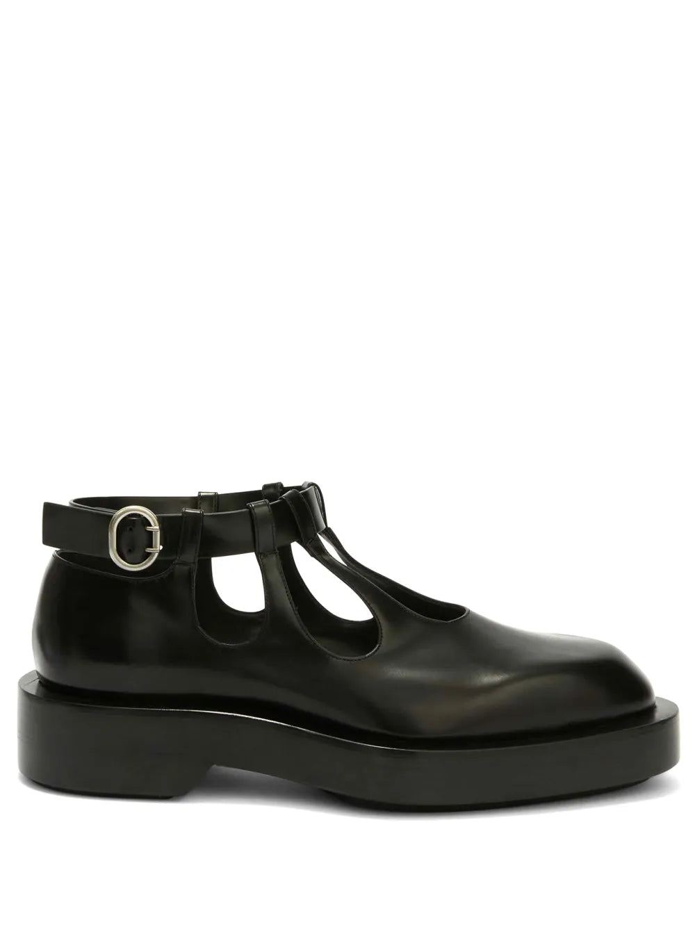 Jil Sander buckled leather loafers