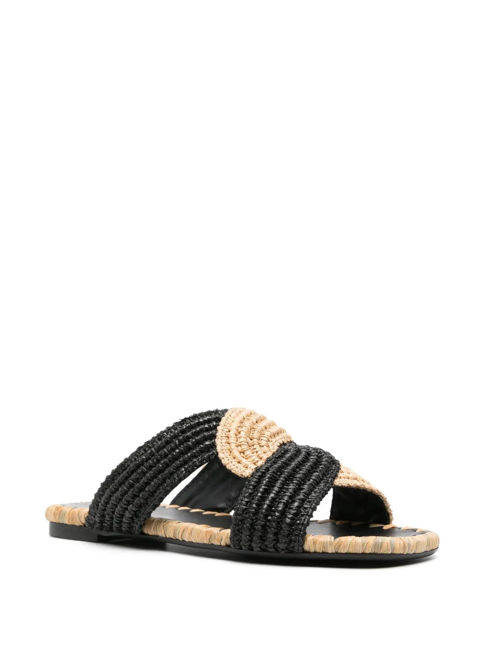 Castañer Prado woven-raffia slides 