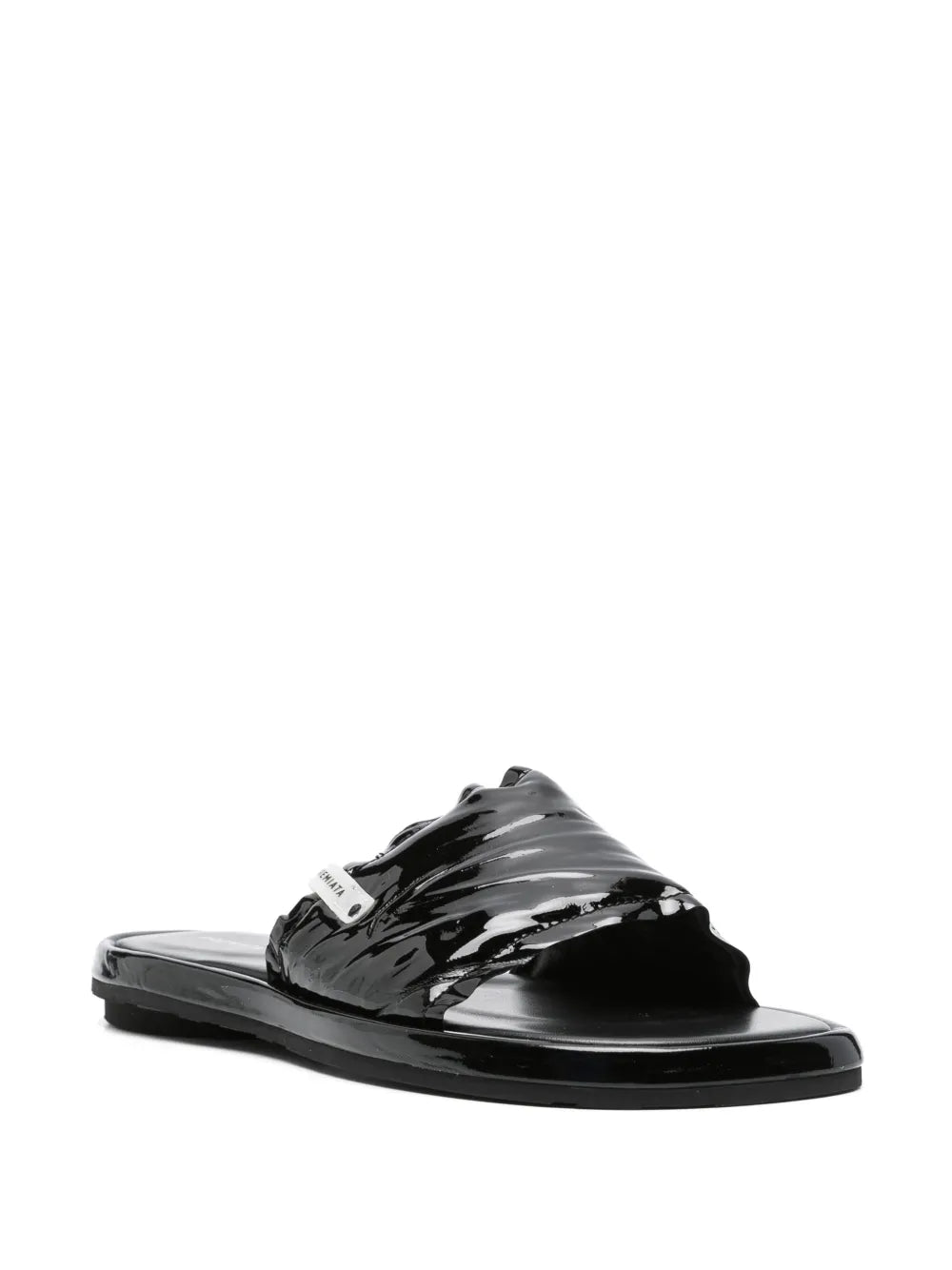 Premiata patent leather slides