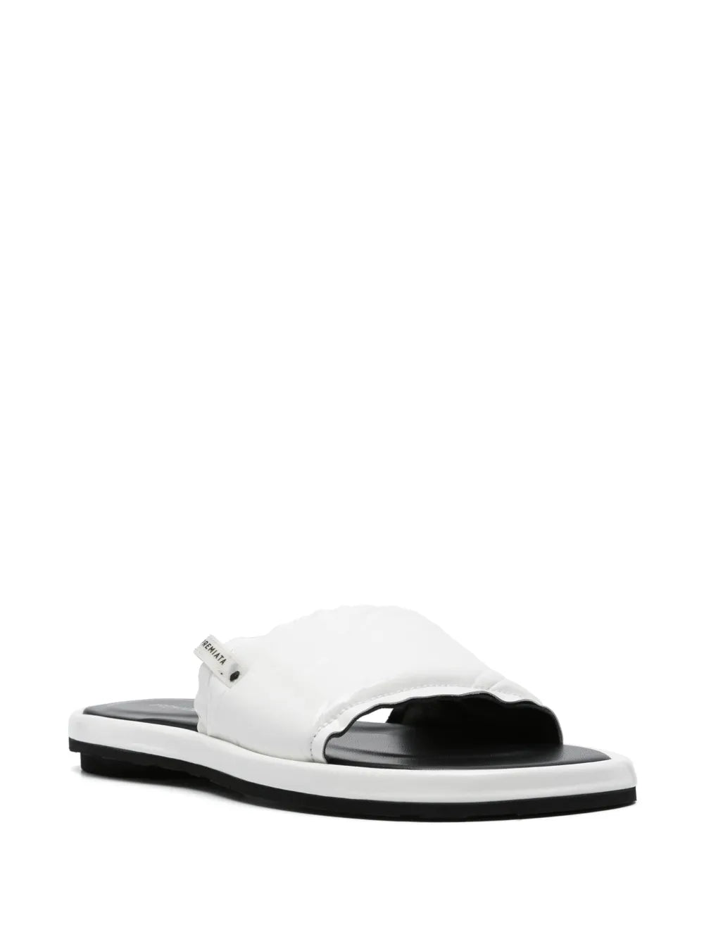 Premiata patent leather slides