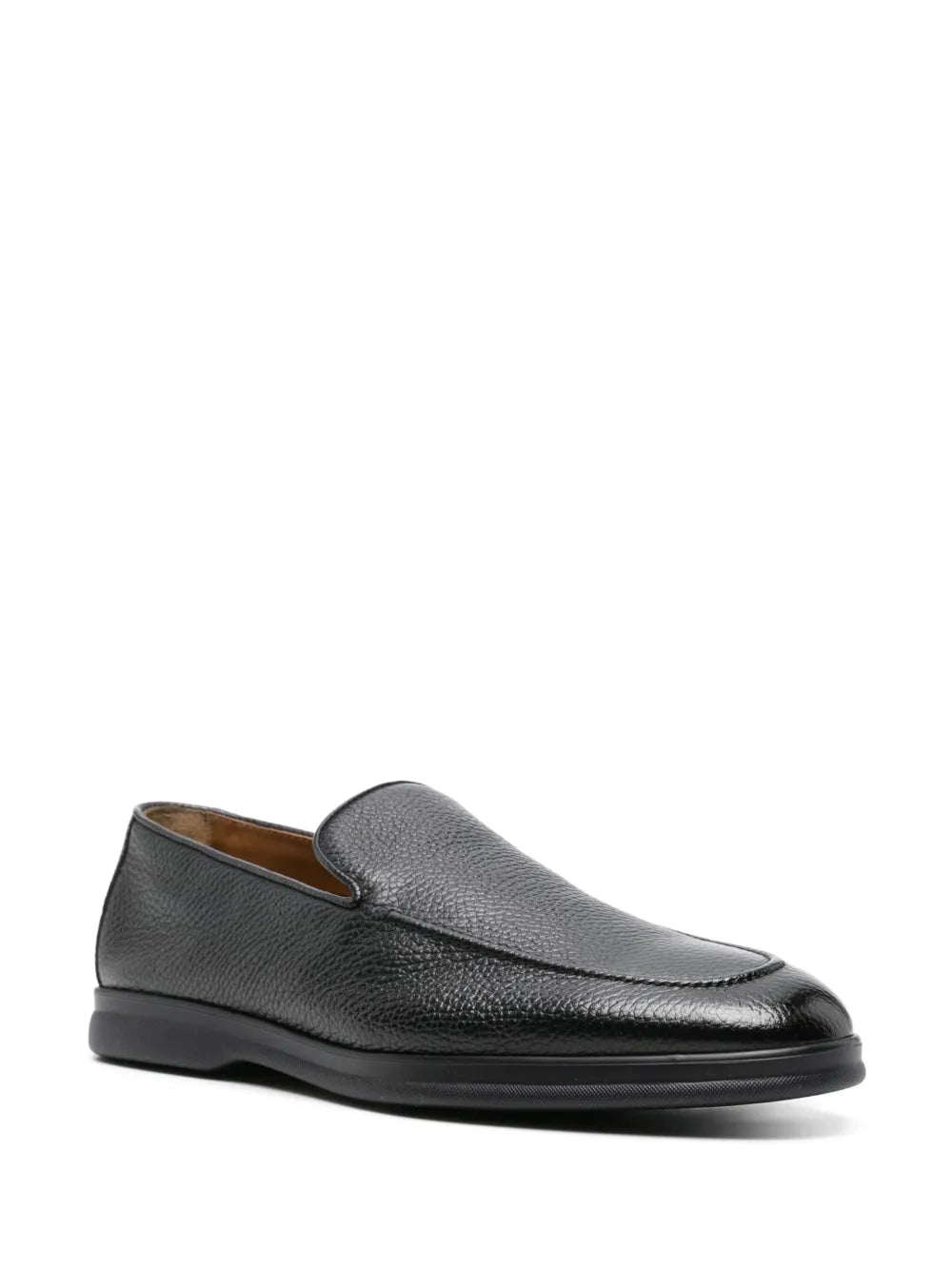 Doucal's moc-stiching leather loafers