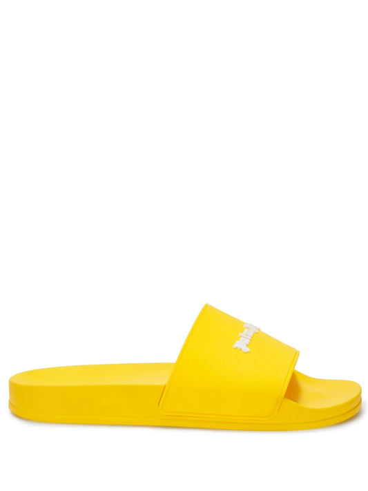 Palm Angels logo-embossed slides