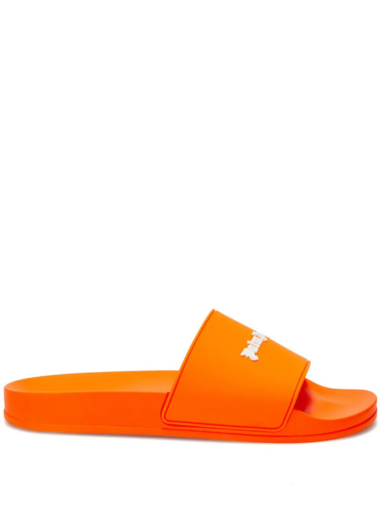 Palm Angels logo-embossed slides