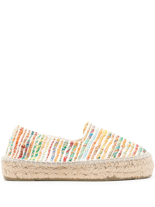 Manebi striped flatform espadrilles