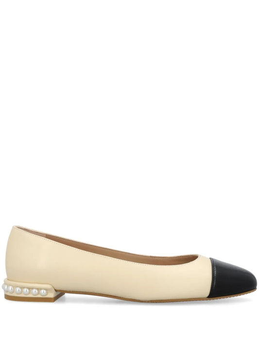 Stuart Weitzman Pearl leather ballerina shoes