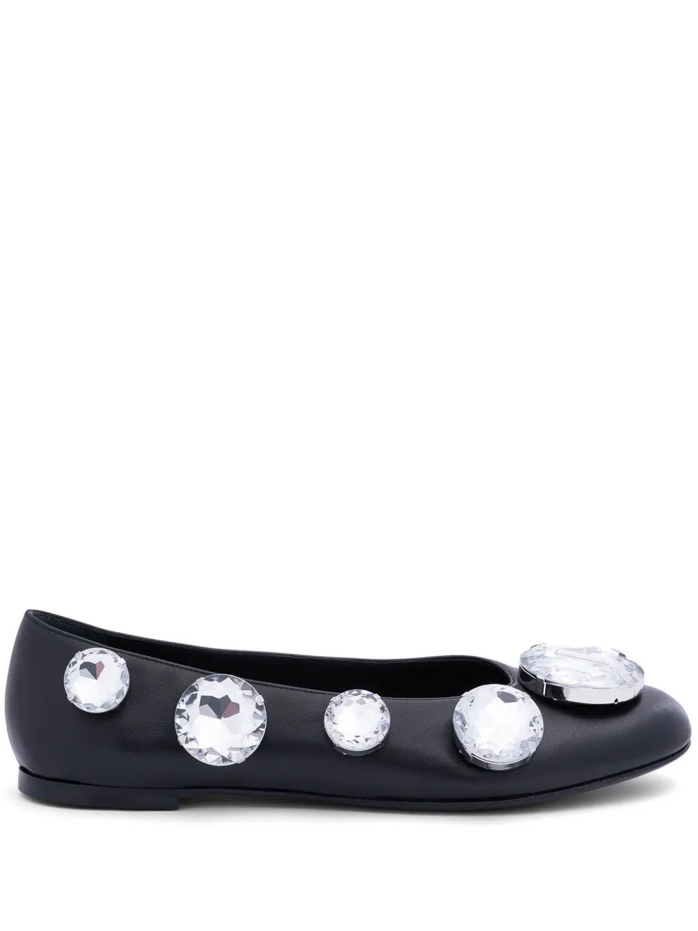 AREA crystal-embellished ballerina shoes