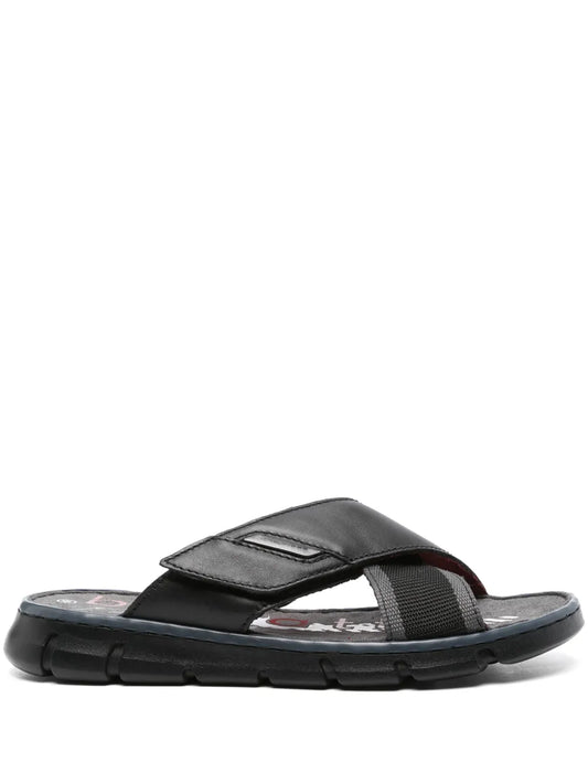 Bugatti logo-plaque flip flops