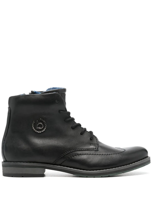 Bugatti logo-plaque leather boots